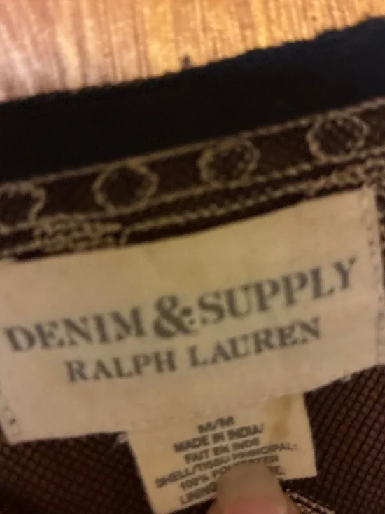 Denim and Supply Ralph Lauren Sheer Black Gold embroidered Maxi - Picture 4 of 4